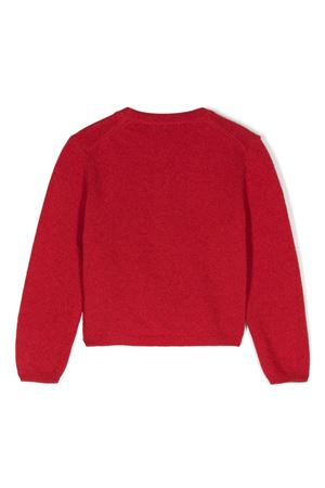 red wool cardigan IL GUFO KIDS | A24GF201EM220393